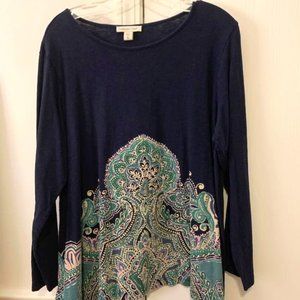 Coldwater Creek tunic top XL (size 16)